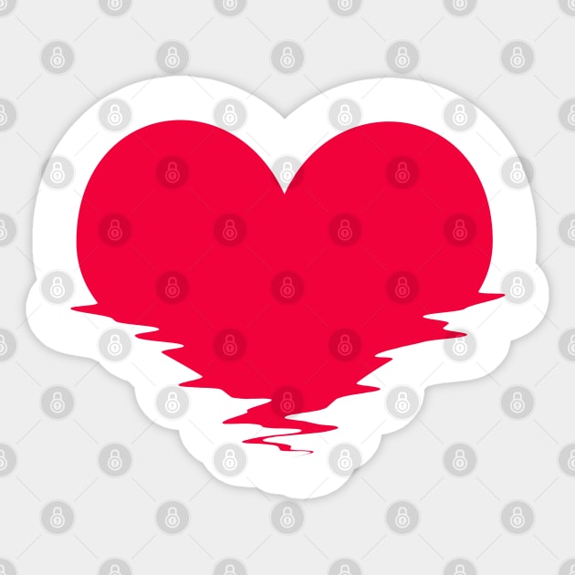 My heart melts Sticker by By Diane Maclaine